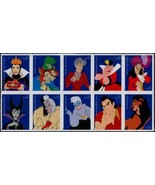 2017 49c Disney Villains, Sleeping Beauty, Block of 10 Scott 5213-22 Min... - $12.98