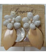 Longcraft Shell Leaf Pierced Earrings - $27.45 CAD