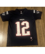 Tom Brady New England Patriots Jersey Reebok Blue Boys Youth Small 8 - $530.36 MXN
