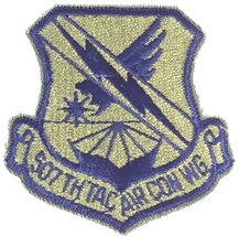 Usaf 507TH Tactical Air Control Wing Unit Patch - Od Green/Dark Blue - Veteran O - £4.37 GBP