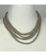 Vintage Champagne Colored Faux Pearls 3 Long Strands - $332.16 MXN