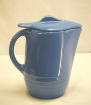 Oxford Ware Universal Pottery Blue Pitcher Jug Ice Guard &amp; Lid - $59.39