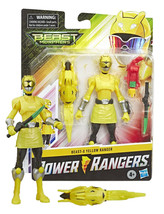 Power Rangers Beast Morphers Beast-X Yellow Ranger 6&quot; Figure New in Package - £7.05 GBP