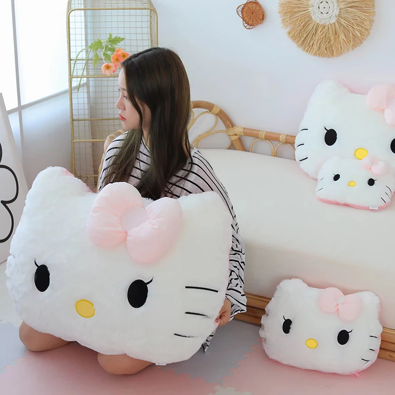 Big Size Hello Kitty Plush Toys Sanrio Anime Peripherals Hello Kitty Blanket KT - £11.97 GBP+