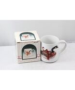 Wang&#39;s Canada Goose Mug Red Bow 1988 Christmas FR 8039 Xmas - $216.80 MXN