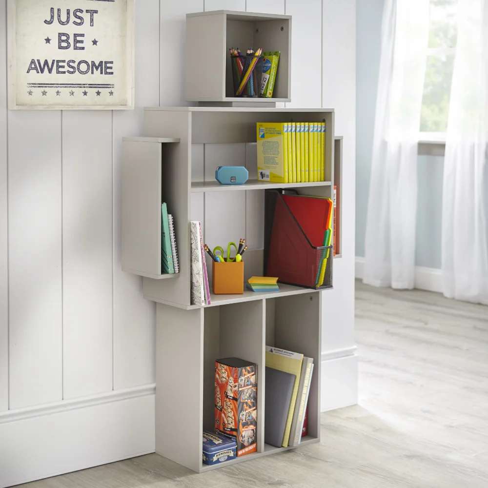Mainstays Kids Robot Shaped Bookshelf, Robot Gray Color - £91.19 GBP