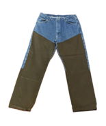 Wrangler Mens Pro Gear Classic Straight Jeans Blue Denim Color Block 38X... - $29.69