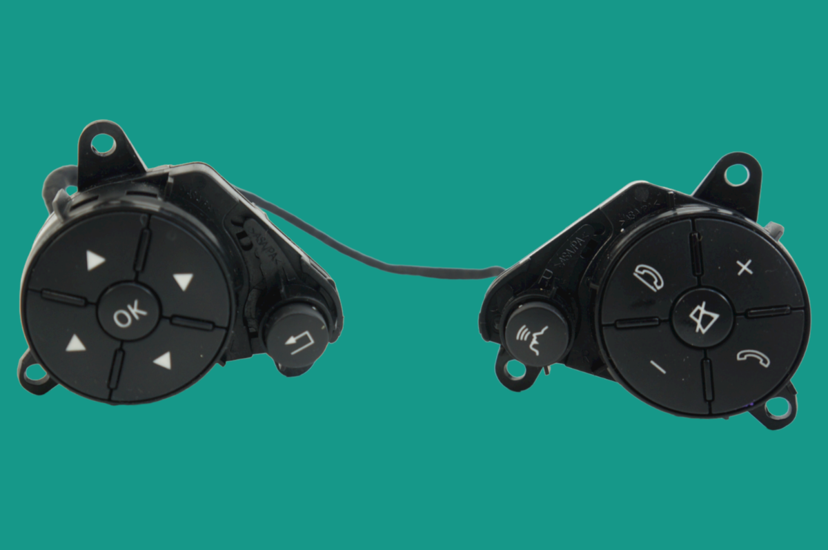 10-2013 mercedes w221 s550 steering wheel control switch buttons black oem - $112.87