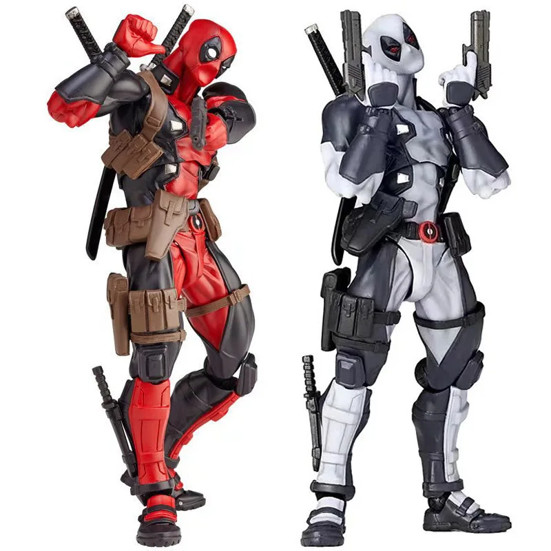 Marvel X-men Yamaguchi Deadpool Action Figure Model Toys Anime Doll Gear Joint - £52.64 GBP