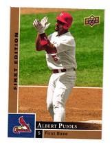 2009 Upper Deck First Edition #264 Albert Pujols St. Louis Cardinals - £1.54 GBP