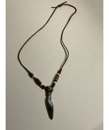 Primitive Native style arrowhead soapstone pendant necklace - £22.74 GBP