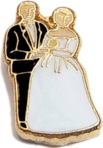 Bride And Groom Floating Locket Charm - £1.90 GBP