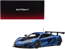 Mclaren 650S GT3 Azure Blue w Black Accents 1/18 Model Car Autoart - £148.80 GBP