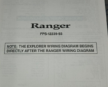 1993 Ford Ranger Elettrico Cablaggio Diagramma Manuale Piegato Fuori - $14.98