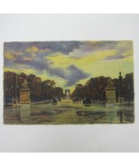Art Postcard Paris France By Strolling Champs-Elysees Avenue Yvon Antiqu... - £15.72 GBP