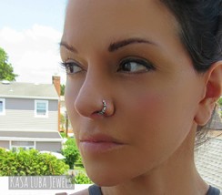 Sterling Silver Bali Nose Ring Hoop - $19.20