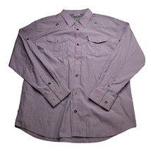 Ablanche New York Shirt  Mens 2XL Purple Stripe Long Sleeve Button Up Casual - £19.77 GBP
