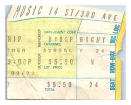 Jefferson Starship Ticket Stub April 2 1974 New York City - £27.08 GBP