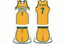 ae Seattle SuperSonics NBA Basketball Logo Poster 12x8in Metal Sign Vintage - $24.74