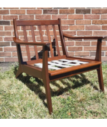 1960s Solid Teak Danish Modern Armchair Lounge Chair Frame Mid Century M... - $395.99