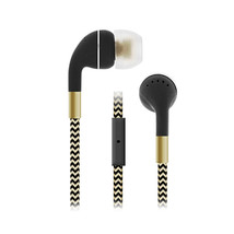 [Pack Of 2] Industries HM650: Cord Plus Stereo Earbuds with in-line Mic In Gold - £20.07 GBP