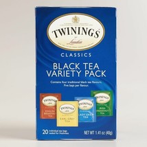 TWININGS BLACK TEA VARIETY PACK 20 Tea Bags - £5.47 GBP