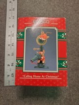 Vintage Enesco Treasurey 1990 Calling Home At Christmas Christmas Orname... - $9.50
