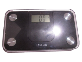 Taylor Travel Bathroom Scale 7086 Compact Lithium Electronic Digital Black  - $11.99