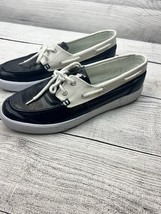 Polo Ralph Lauren Lander Coated Canvas NAVY BLUE Boat Shoes Men&#39;s Size 11.5 D - £21.78 GBP