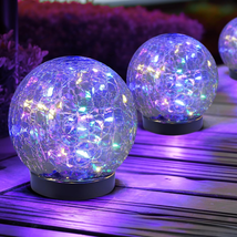 Solar Globe Lights Outdoor Waterproof-Solar Balls - Multicolor, size: 2 Globes f - £16.00 GBP