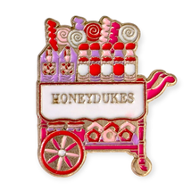 Harry Potter Fantasy Enamel Pin: Red Honeydukes Trolley - $19.90