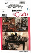 Simplicity 9471 Frames, Covered Baskets &amp; Boxes Craft Pattern UNCUT FF - £6.54 GBP