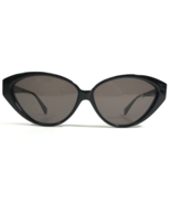 Morgenthal Frederics Sunglasses 041 TATIANA Black Cat Eye Frames w Purpl... - £67.27 GBP