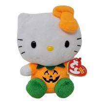 Nwt! Hello Kitty Sanrio Ty Halloween Pumpkin Plush! Super Cute! - £20.45 GBP