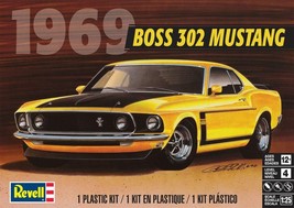 Revell 85-4313 1969 BOSS 302 MUSTANG Model Kit 1:25 Scale 109-Piece Skill 4 NEW - £24.69 GBP