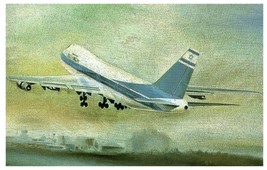 El Al Israel Airlines Boeing 747 airline issued Airplane Postcard - £8.29 GBP