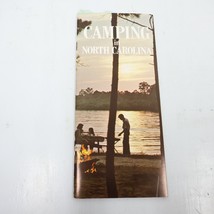 Vintage 1980s Camping in North Carolina Booklet Guide Tourist Pamphlet - £6.27 GBP