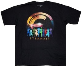 Marvel Studios Marvel Eternals Silhouette Men Black Graphic T-Shirt (2XL) - £10.11 GBP
