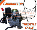 20mm Carburetor Throttle Cable GY6 50 50cc Chinese China Scooter Moped Carb - £27.59 GBP