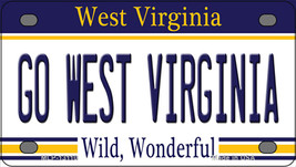 Go West Virginia Novelty Mini Metal License Plate Tag - £12.02 GBP