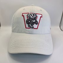 Wisconsin Badgers ’47 Brand Fitted Baseball Hat Cap White Cotton Size S - $14.95