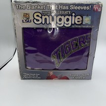Collegiate Snuggie Blanket Louisiana State LSU Tigers Purple Gold Football NEW - £22.45 GBP
