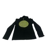 Cat &amp; Jack Kids Black Long Sleeve Hooded T-Shirt With Yellow Graphic Cir... - $14.00
