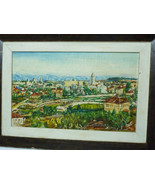 Fine Judaica Oil Painting/Masonite &quot;Jerusalem&quot; Signed Zimmerman 1965,  3... - €233,50 EUR