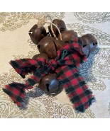 Vintage Boyds Bears Rustic Jingle Bells w/Plaid Bow - $24.42 CAD