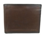 Fossil Allen RFID International Traveler Trifold Mens Wallet NEW SML1548201 - $34.99