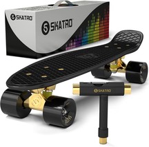 Skatro Mini Cruiser Skateboard 22X6Inch Retro Style Plastic Board Is Com... - $71.95