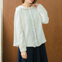 Sarah Double Cotton Blouse - £41.32 GBP