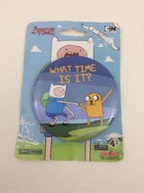 Adventure Time Finn and Jake What Time Is It 3&quot; Button Anime Wild Brand ... - $12.82