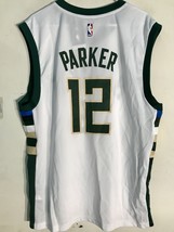 Adidas NBA Jersey Milwaukee Bucks Jabari Parker White sz M - £20.10 GBP